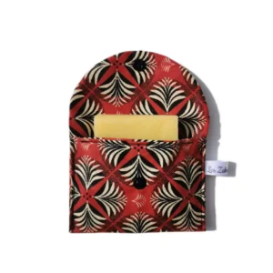 Pochette à savon motifs floraux