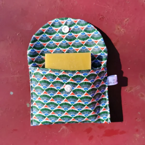 Pochette à savon éventails